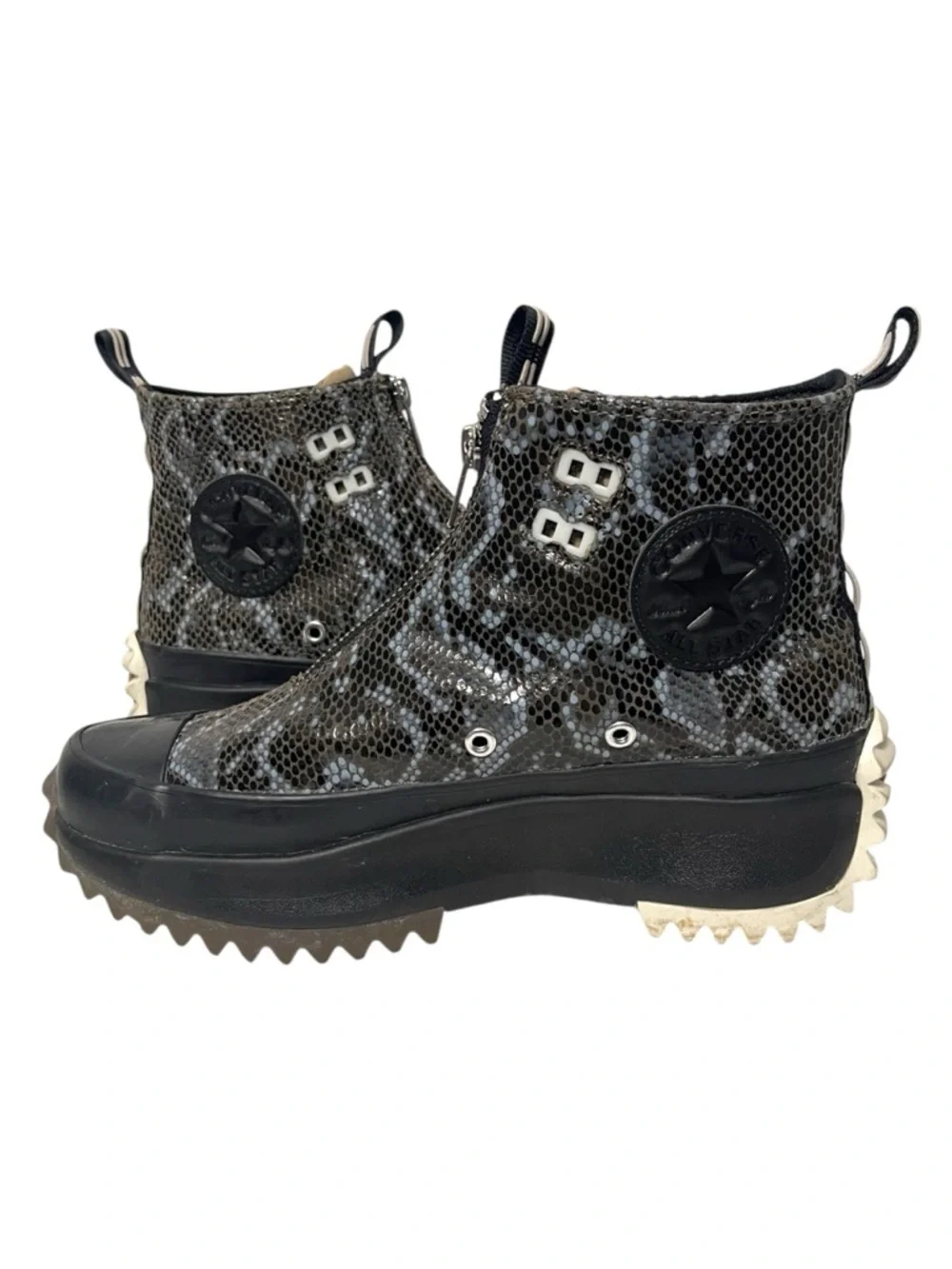 CONVERSE Run Star Hike Hi High Snakeskin Engine Smoke Sneakers 6 - Picture 6 of 9